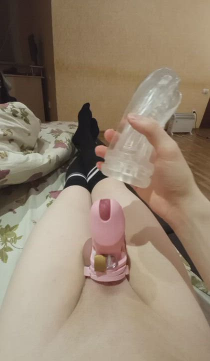 Is this how you're supposed to masturbate in chastity?