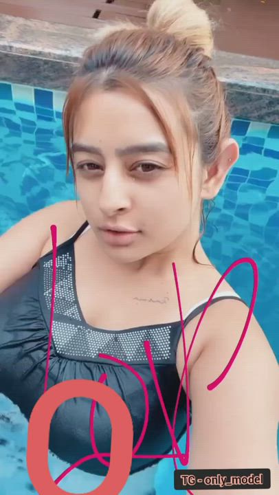 Ankitadave nipple pokies and pool fun ?? (full video link in comments)