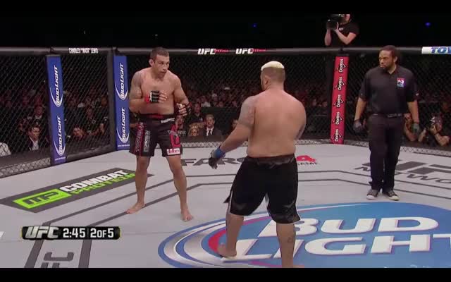 Werdum |Hunt| Look fake knee