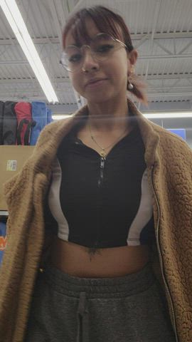 A small titty drop in Walmart