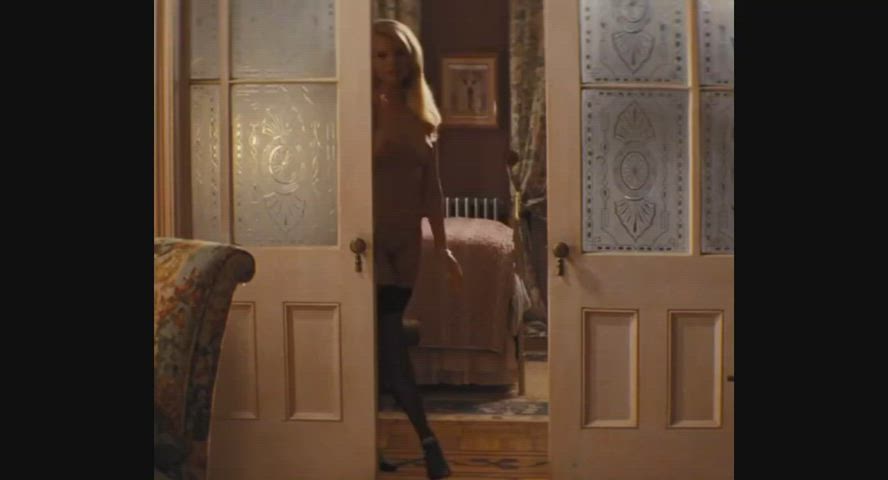 blonde celebrity margot robbie nipples nylons pov seduction small tits gif