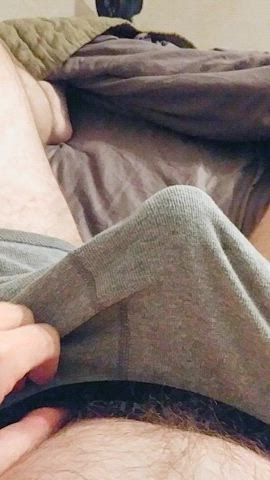 cock male solo underwear gif