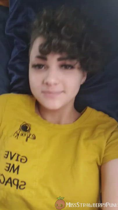 Alt Amateur Boobs Nipple Play Nipples OnlyFans Selfie Short Hair Small Tits gif