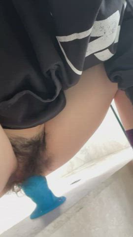 amateur dildo ftm hairy hairy pussy pubic hair pussy riding teen trans gif