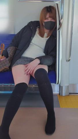 Exhibitionism Flashing Thighs gif