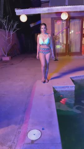 Aadita Jain showing off her new bikini