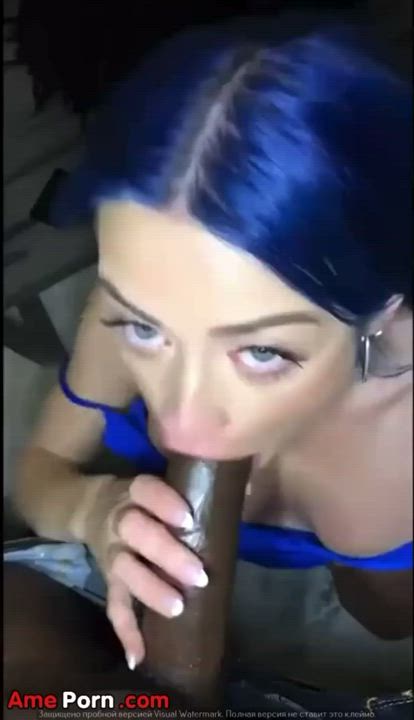 BBC Big Tits Blowjob Deepthroat Hardcore Pretty gif