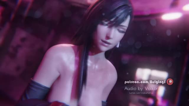 3D, Animated, BulgingS, Final_Fantasy_(series), Final_Fantasy_VII, Sound, Tifa_Lockhart,