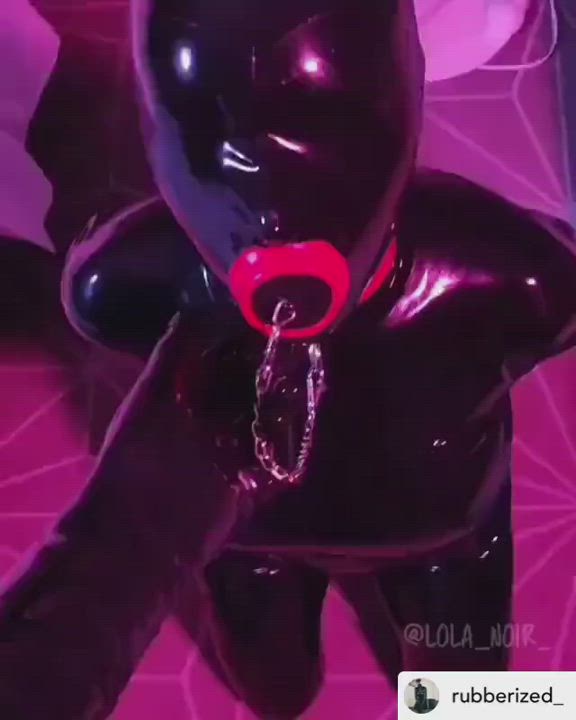 BDSM Latex Slave gif