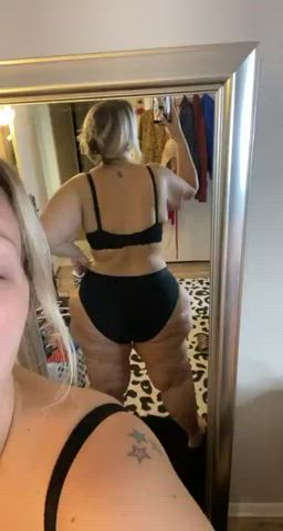 BBW Bending Over Big Ass Blonde Bouncing Pawg Shaking Thick Twerking White Girl gif