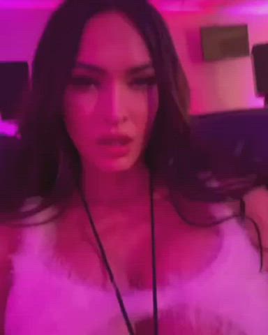 celebrity cock cum cumshot dirty talk milf megan fox teen tits gif