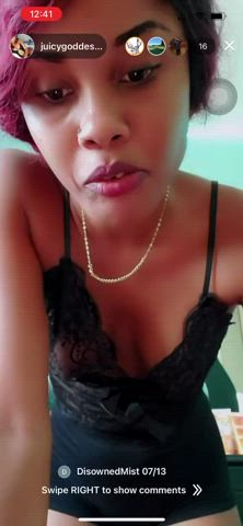 Ebony Natural Tits Nipple Piercing Nipples See Through Clothing Small Tits Tits gif