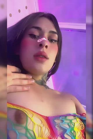 cute latina trans woman gif