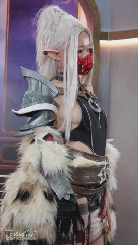 asian chinese cosplay cute korean model gif