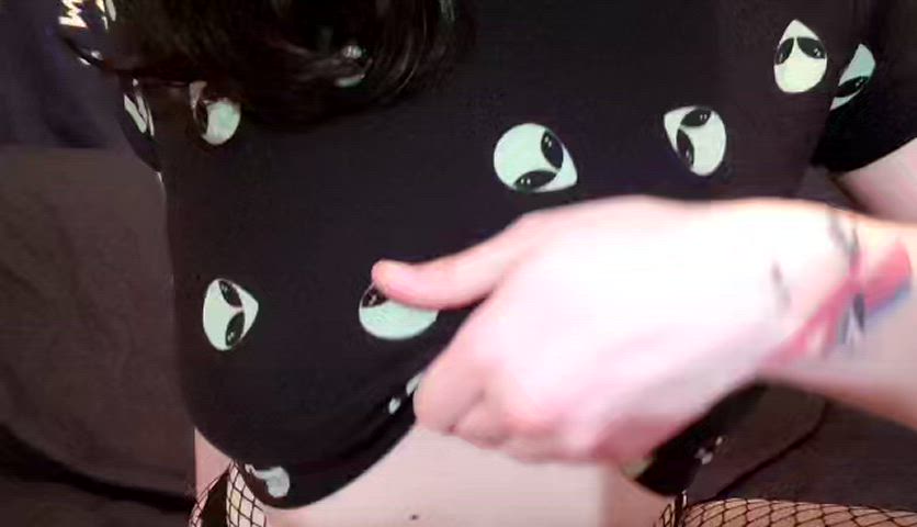 boobs bouncing tits cute goth natural tits onlyfans tease thick tits titty drop gif