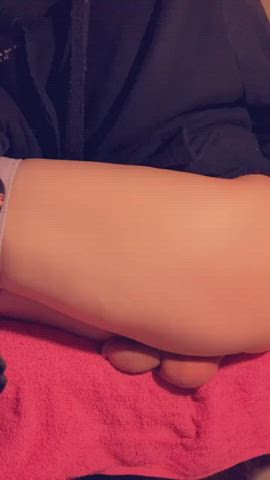 anal play femboy fingering knee high socks gif