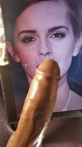 emma watson huge dildo jerk off male masturbation tribute gif