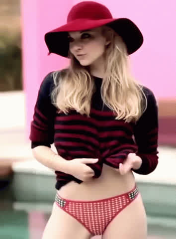 bikini blonde celebrity natalie dormer pool white girl gif