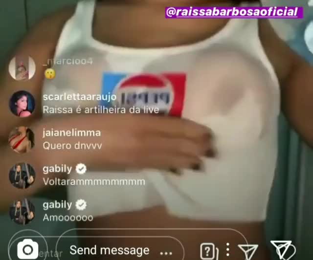 Wet shirt insta live