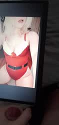 Christmas Cumshot Tribute gif