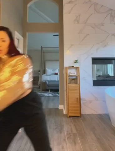 big tits boobs cleavage dancing latina thick tiktok tits r/tiktits gif