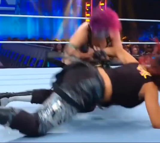 big ass brunette latina wrestling gif
