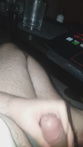 Cum Hairy Uncut gif