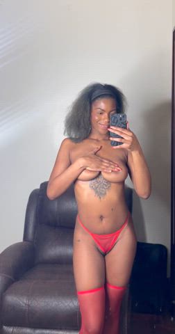 19 years old amateur ebony lingerie natural tits onlyfans petite tattoo tits gif
