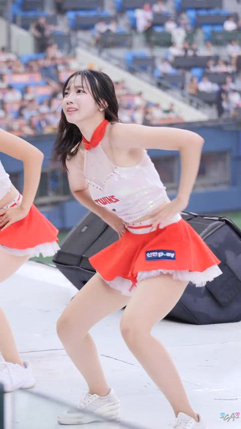 asian cheerleader korean gif