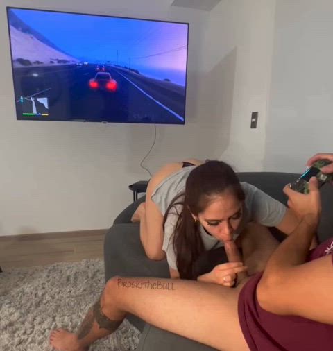 As much as I like playing GTA, she likes to suck my dick