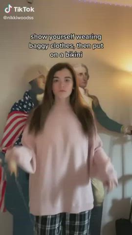 Brunette Small Tits White Girl gif