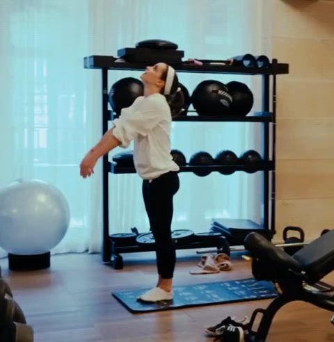 ass emma watson yoga pants fitness-girls gif