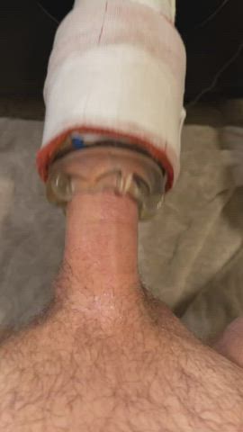cock cock milking cumshot fleshlight fucking machine male masturbation moaning gif