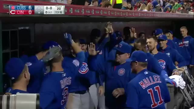 Chicago Cubs crotch-bump