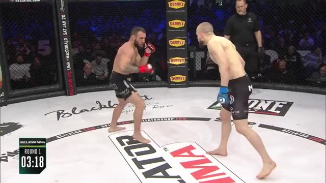 Brandon Girtz KO's Luka Jelcic at Bellator 190 in Italy