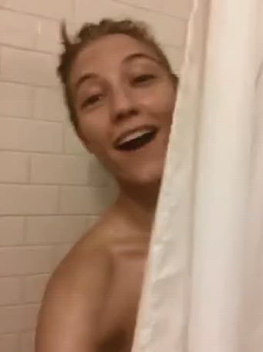 Boobs Celebrity Shower gif