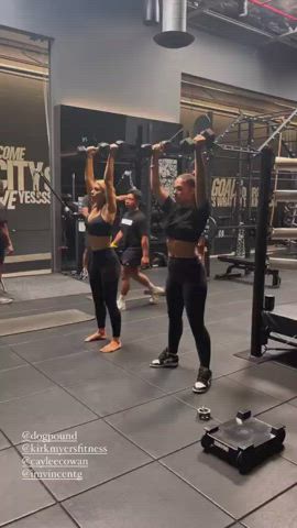 celebrity spandex workout gif