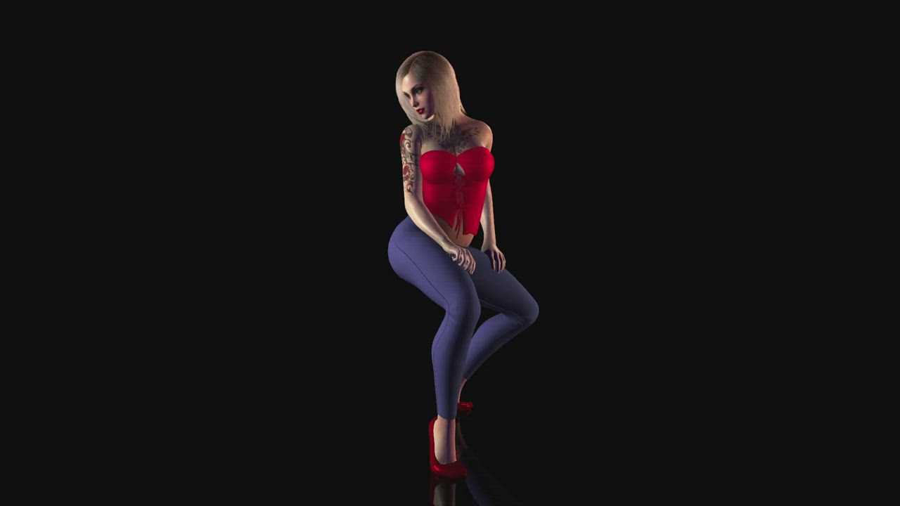 Blonde Dancing Elf gif