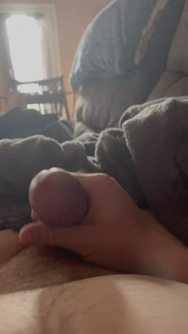 It’s small but here’s some cum for you.