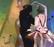 sexy disco dancing spins skirt twirl