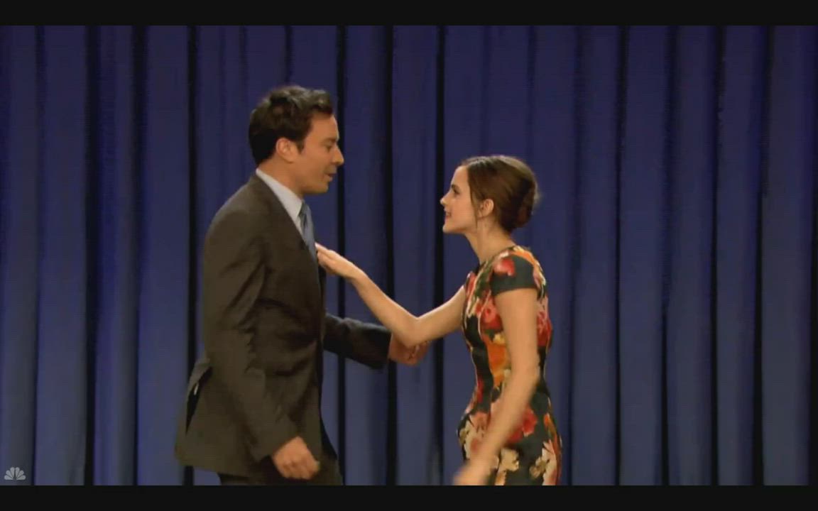 Emma Watson dancing on Jimmy Fallon Show In 2013