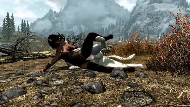 Skyrim Dog spooning Scene 1 Angle 1