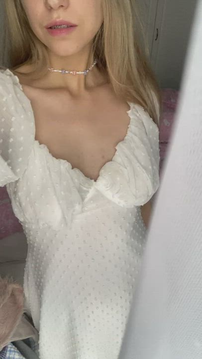 Feeling so innocent in that dress