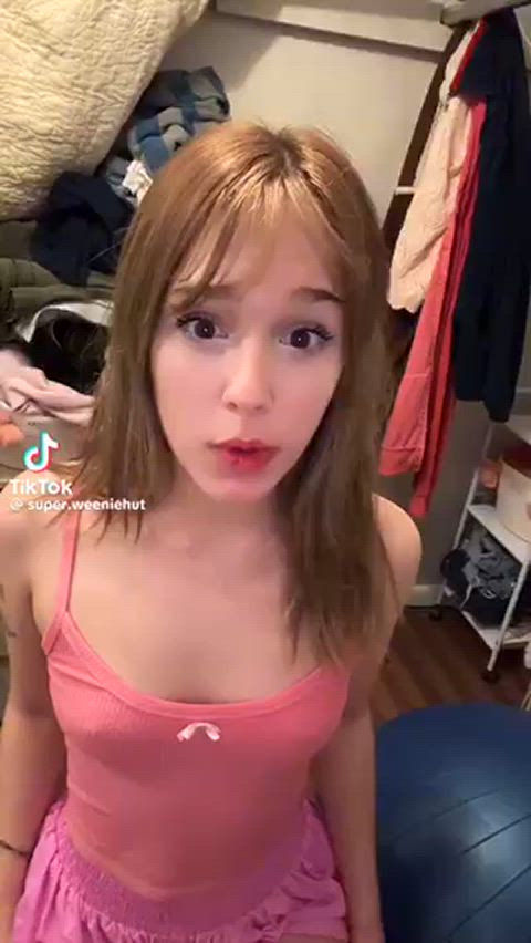 see through clothing teen tiktok gif