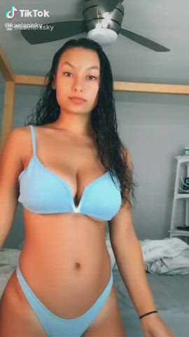 big tits bikini shaking gif