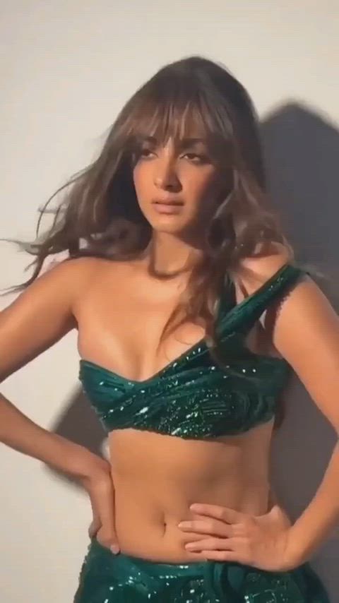 bollywood cleavage desi indian natural tits seducing teasing tits gif