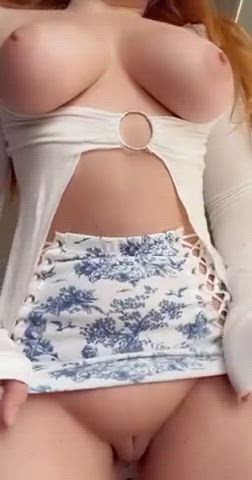 jiggling natural tits perky tiktok tits gif