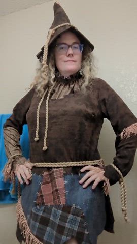 Spent Halloween as a scarecrow!