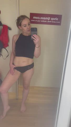 Blonde Boobs Changing Room Boobs Flashing