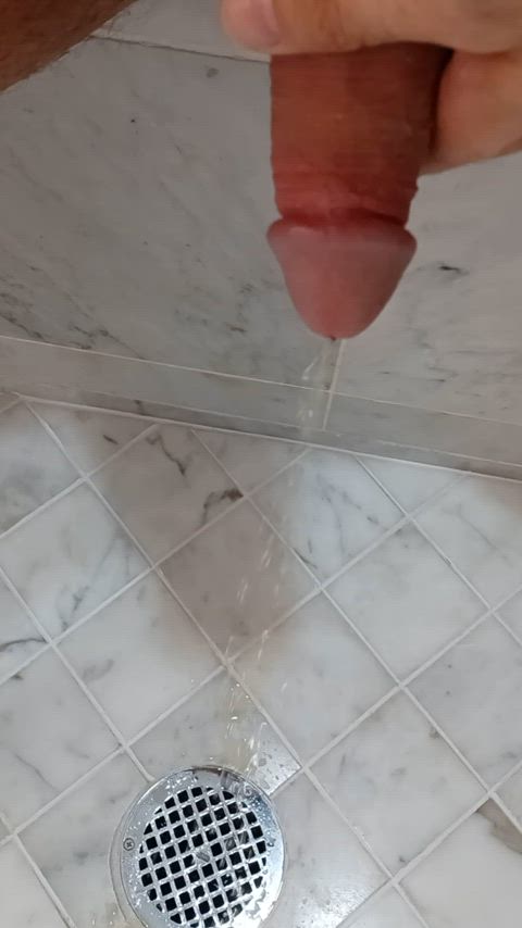 cock fetish male masturbation pee peeing penis gif